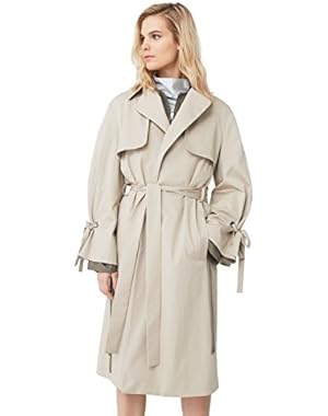 Mango Women's Decorative Bows Trench