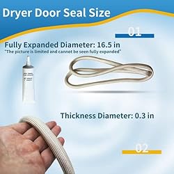 Upgrade W10906683 Dryer Door Seal Replacement