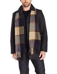 Tommy Hilfiger Melton - Chaqueta de lana para hombre con bufanda