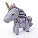 6 Pack 3D Unicorn Walking Animal Balloons - Aluminum Foil for Birthday Party Decorations, Wedding, Baby Shower Supplies - 6 Styles
