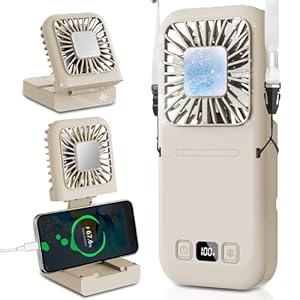 Kemolpo ハンディファン 冷却プレート 大風量 接触冷感 ハンディ扇風機 5WAY