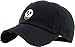 KBSV-056 BLK Panda Dad Hat Baseball Cap Polo Style Unconstructed Adjustable Vintage