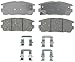 ACDelco 14D1275CH Advantage Ceramic Rear Disc Brake Pad Set with Hardware