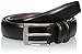 Perry Ellis Hc Milled Big and Tall Men's Leather Belt, with Stitched Edges, Two Loops and Antique Silver Prong Buckle