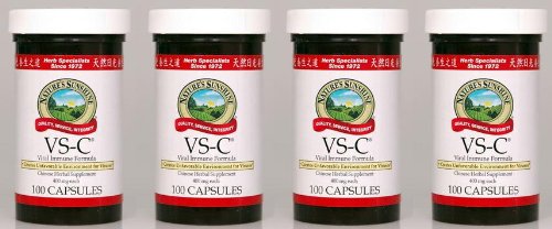 Naturessunshine VS-C Supports Immune System Chinese Herbal Supplement 100 Capsules (Pack of 4)