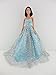 A Light Blue Ball Gown with Lots of Sparkle Made to Fit the Barbie Doll