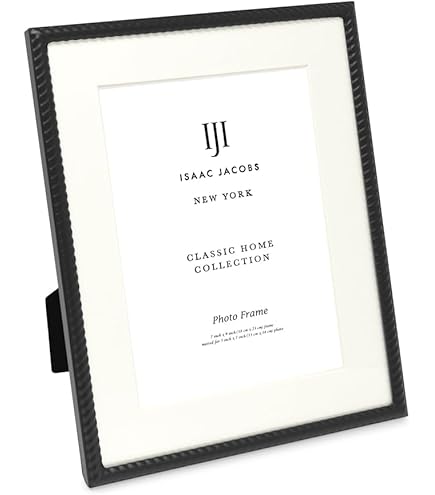 Amazon.com - Isaac Jacobs 7x9 (Matted 5x7) Black Metal Picture
