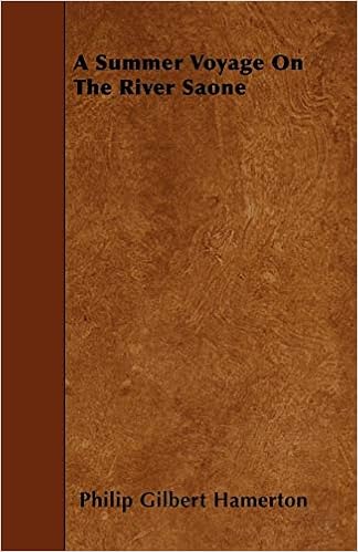 A Summer Voyage On The River Saone Philip Gilbert Hamerton - 