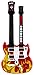 Double Neck Flaming Rock 'n Roll Battery Operated Children's Kid's Toy Guitar w/ Lights, Sounds
