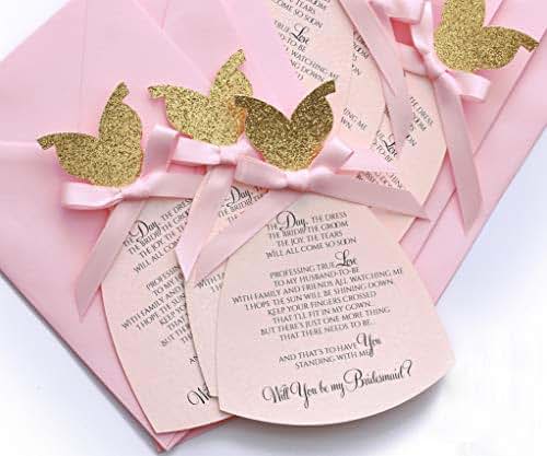 Amazon.com: will you be my bridesmaid invitation. set of 6 luxury will Amazon.com: Will You Be My Bridesmaid Invitation. Set of 6 Luxury Will