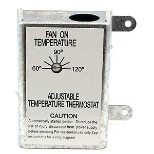 Nutone RFTH95 Attic Ventilator Replacement Thermostat, Automatic