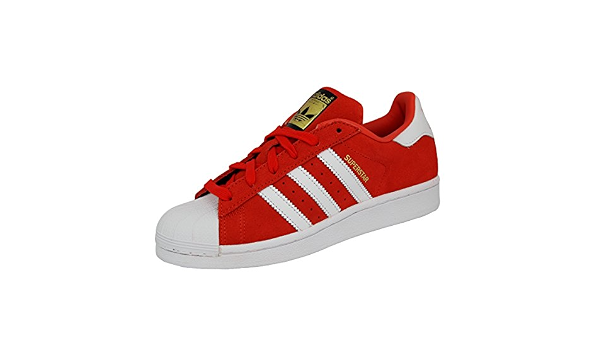 adidas Originals Superstar Suede Zapatillas Sneakers Cuero Gamuza Rojo para  Unisex : Amazon.es: Zapatos y complementos