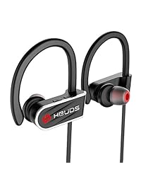 Auriculares Bluetooth, hbuds resistente al agua IPX7 inalámbrica deportes auriculares, graves profundos estéreo HIFI auriculares in ear micrófono integrado, 8   9 horas de tiempo de reproducción cancelación de ruido auriculares blanco (puntas de las oreja