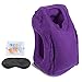 AirGoods Travel Pillow -- Multifunctional Inflatable Travel Pillows For Airplanes, Portable Office Napping Pillow (Purple)