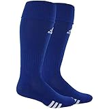 adidas Unisex Rivalry Soccer OTC Sock (2-Pair), Cobalt/White, 13C-4Y