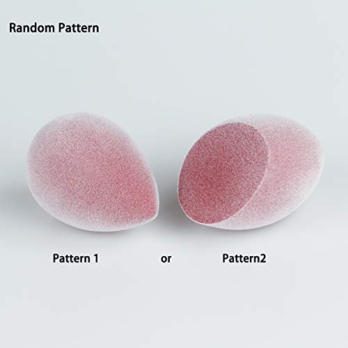 Beauty Fiber Makeup Sponge Beauty Flocking Makeup Tool Latex Free for Powder, Cream or Liquid Application (1Pcs)