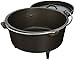 Texsport Cast Iron Dutch Oven with Legs, Lid, Dual Handles and Easy Lift Wire Handle.thumb 2