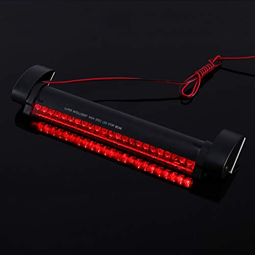 Car Anti-collision Fog Light, 12V Auto Anti-fog Parking Stop Braking Signal Indicators, Motorcycle LED Warning Light, 1 x Red 24 LED Vehicle Car Auto Stop Tail Warning Light (Strong red line) - Thumbnail 5
