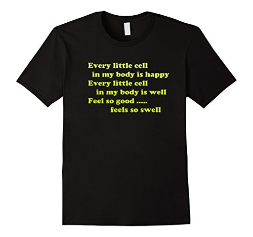 Mens Laughter Yoga Every Little cell Song Shirt Student Teacher 2XL Black Mens Laughter Yoga Every Little cell Song Shirt Student Teacher 2XL Black