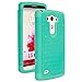 LG G3 Case, LG G3 Bling Case - Style4U LG G3 Studded Rhinestone Crystal Bling Hybrid Armor Case Cover for LG G3 with 1 HD Screen Protector and 1 Stylus [Teal / Mint Green]