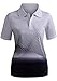 CLOVERY Functional Fabric Wicking Material Clothing Short Sleeve Basic Polo Top Black Small