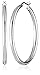 Amazon Collection Sterling Silver 4mm Hoop Earrings (2.0