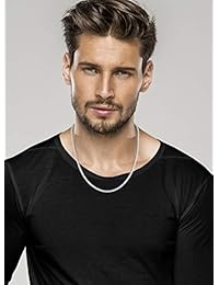 MiaBella - Cadena de eslabones de plata de ley 925 italiana de 0.138 in para mujer, hombre, 7.5 in, 7.9 in, 22.0 in, 26.0 in, 29.9 in
