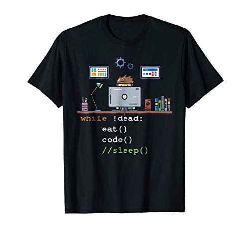 Computer Science Python Programmer Eat Code Sleep T-Shirt (Best Computer For Developers)