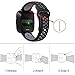 Lintelek Silicone Replacement Bands Compatible with Fitbit Versa, Eco-Friendly Wristband,Breathable Soft Bands, Washable Straps for 5.5-8.7 Inches Wrist, Quick Drying (Small, Black Grey)