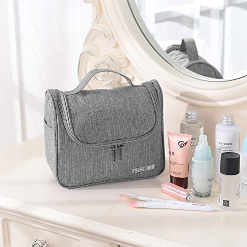 Hanging Travel Toiletry Bag for Women and men Large Cosmetic Makeup Travel Organizer Bag for Bathroom Shower (M, Light Grey) 6 Hanging Travel Toiletry Bag for Women and men Large Cosmetic Makeup Travel Organizer Bag for Bathroom Shower (M, Light Grey)