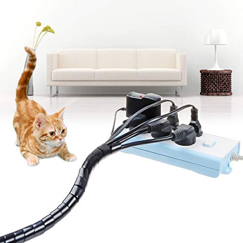 image for XHF 4mm(Wrapping Range:1.5mm-10mm) Spiral Cable Wrap Spiral Wire Wrap 