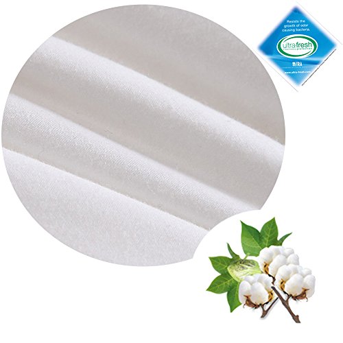 Feather and Down Bed Pillow,King Size 2 Pack,Firm White Goose Feather and Down Pillow,Cotton Cover with Fashionable Piping by AIKOFUL