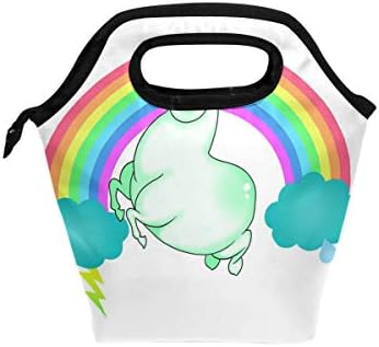 Lunch Box Pin Cute Unicorn Womens Insulated Lunch Bag Kids Zipper Lunch Tote