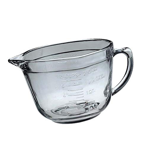Clear Ovenproof Glass Batter Bowl (2 Quart) in Kuwait Whizz