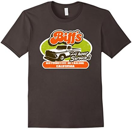 Mens Biffs Auto Detailing distressed style T-Shirt. 2XL Asphalt