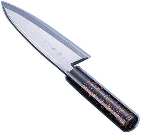 Kabuki Deba Knife 15 cm black gold tea