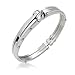 Partner in Crime Handcuff for Mens for Women Bracelet Bangle Silver Tone Stainless Steel
