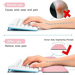 Memory Foam Set Keyboard Wrist Rest Pad & Mouse