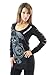 Sons of Anarchy Reaper Long Sleeve Laser Cut Juniors Black T-Shirt | L