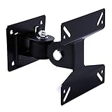 Happyjoy Universal Tilt & Swivel TV Wall Mount Bracket Slim For 10-25 Inch PC Monitor TFT LCD LED Plasma TV VESA 75-100mm