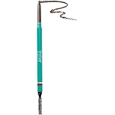 Thrive Causemetics Infinity Waterproof Eyebrow Pencil, Retractable Brow Pencil with Hyaluronic Acid, Shea Butter, Dual Ended Eyebrow Brush Spoolie, Fine Tip, Vegan, Cruelty Free, Audrey (Medium Brown)