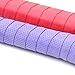 KLOUD City ® 5 pcs (Black, Blue, Purple, Yellow, Red) PU Soft, Absorb Moisture and Anti-Slip overgrip for Tennis and Badminton Racket Bike bar