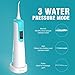 Ovonni Portable Water Flosser Cordless Oral Irrigator For Braces and Teeth, Rechargeable Dental Teeth Cleaner with 5 Jet Tips and 145ML Water Tank, IPX7 Waterproof for Home and Travel