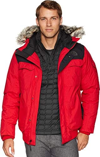 north face gotham red