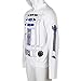 Star Wars I Am R2-D2 Costume Zip-Up Adult Hoodie - White (X-Large)