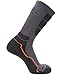 MIRMARU Men's 5 Pairs Hiking Outdoor Trail Running Trekking Moisture Wicking Cushion Crew Socks