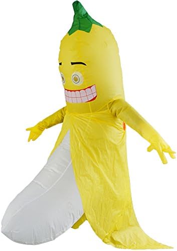 Amazon Co Jp コスプレ ハロウィン ばしょう 着ぐるみ インフレータブル 空気充填 膨らむ 衣装セット 変装 仮装 大人用 面白グッズ ジョークグッズ ものまね クリスマス プレゼント イベント パーティー Usb携帶充電サポートです Yellow Banana ホビー 通販
