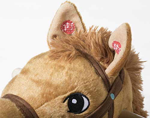 Bibi & Tina 735774 735774-Schaukelpferd Amadeus Bibi Blocksberg Plüschtier, Brown – Bild 2