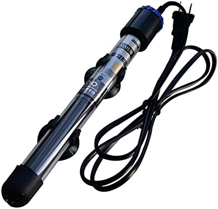 Songjoy Quartz Glass Submersible Aquarium Heater Of 500W for Tropical Fish with Suction Cup, Black