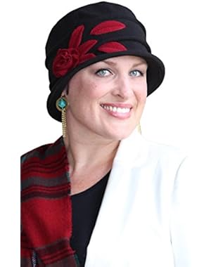 Fleece Hats For Women Cloche Cancer Headwear Warm Winter Chemo Cap Dressy